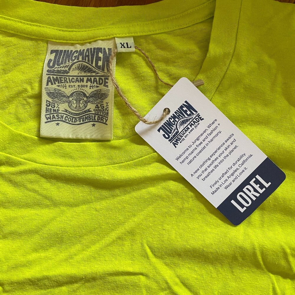 NWT Jungmaven Lorel Neon Tee Size XL